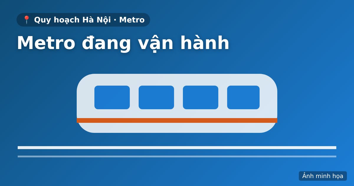 Metro Hà Nội đang vận hành: Cát Linh – Hà Đông và Nhổn – Ga Hà Nội