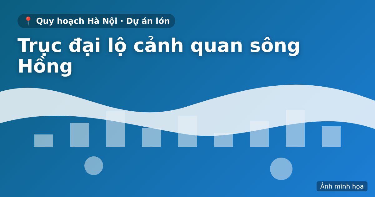 Trục đại lộ cảnh quan sông Hồng: quy mô gần 737.000 tỷ đồng, đi qua 16 xã, phường