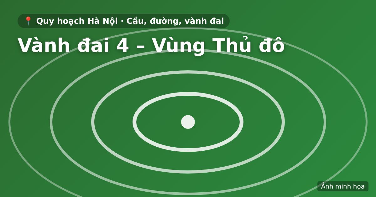 Đường Vành đai 4 – Vùng Thủ đô: 113,5 km, khoảng 59 km qua Hà Nội